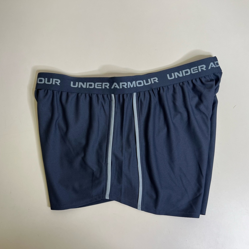 Under Armour Women's UA Tech™ Play Up Shorts Navy Blue - Size Large - Picture 11 of 12